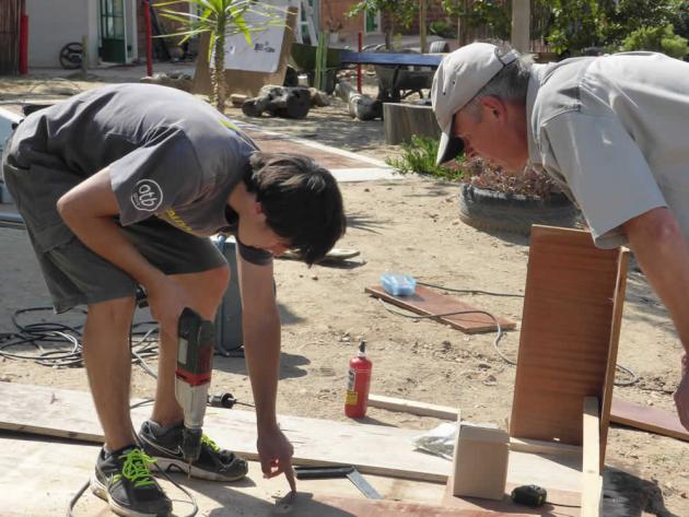 Thanks Rainer and Manuel for getting the play kitchen underway Thanks Rainer and Manuel for getting the play kitchen underway