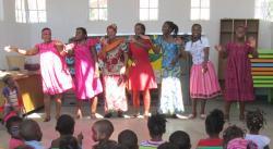 The staff in action at the independence day celebrations 2014